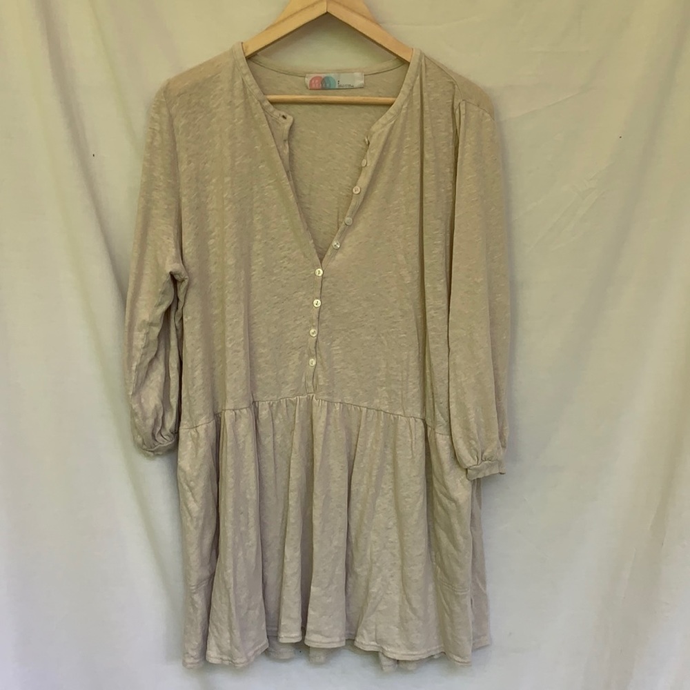 Free People Beach - Linen Knit Beach Cover Dress S